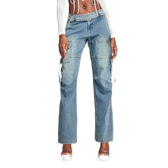 IAMGIA stretchy flared jeans size large worn
once Comes without the strings - Picture 1 of 3